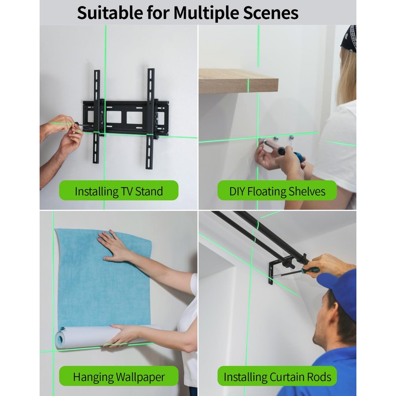 Firecore Laser Level with Tripod, Self Leveling Laser Level Green