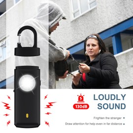 Ankilo New Personal Alarm Keychain for Women Safety - Loud 130dB Siren with Strobe Light and Carabiner - Helps Women, Children, Men, Seniors, Elderly Emergency Call
