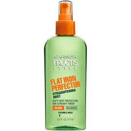 Garnier Fructis Style Sleek & Shine Flat Iron Perfector Straightening Mist 6 oz (Pack of 2)