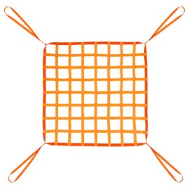 3.28' x 3.28' Cargo Lifting Nets - Flat Polyester Sling Hoisting Net - Max. Load Capacity: 661lbs.