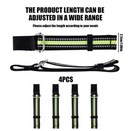 4pcs Ski Brake Retainer Strap, New Upgraded More Firm Snowboard Brake Bands Retainers Durable Snowboard Brake Retainers Not Easy to Break Practical Outdoor Sports Ski Tuning Accessories