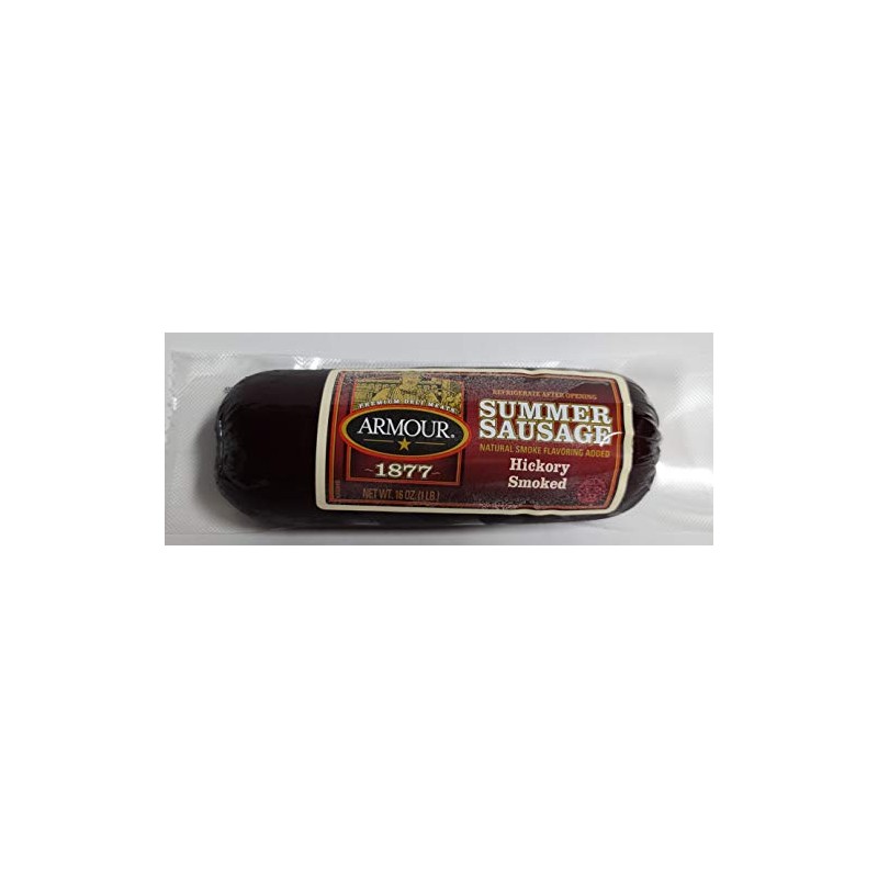 Armour 1877 Hickory Smoked Summer Sausage, 16 oz Sticks (3