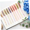 SEWACC 10rolls Decorative Washi Tapes Thin Tape for Scrapbooking Journals