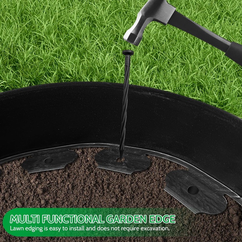 40 FT Landscape Edging No Dig [Extra Tall 4 Inch