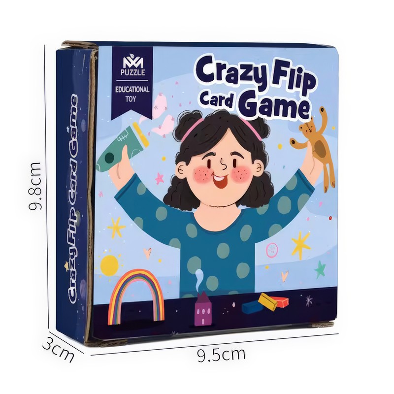 Kids Crazy Flip Card Game – Montessori Logical Thinking &