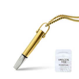 atnayo Breathing Necklace with Resistance, Flavoured Breathlace 2.0 with Resistance Filter for Stress Relief & Breathing Exercises (Gold)