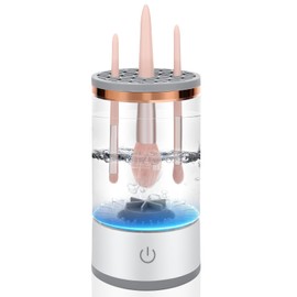 Auauraintt Make Up Pinselreiniger Trockner, Make Up Pinsel Reiniger, Elektrischer Make Up Pinselreiniger, USB Automatische Tiefenkosmetik Reinigungsgerät für Aller Größen Make Up Pinselwerkzeug