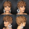 HOTKIS Short Curly Human Hair 30 Pixie Cut Wigs for