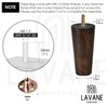 La Vane 5 inch Wooden Furniture Legs, 4PCS Soild Wood