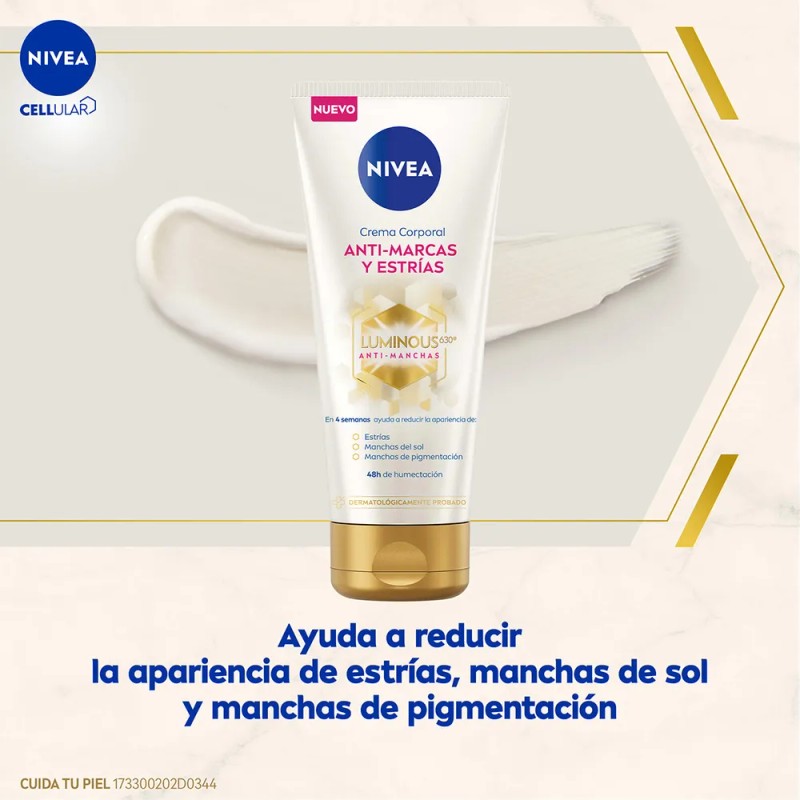 Nivea Crema Corporal Luminous630 Anti-estrías 200 Ml Neutra