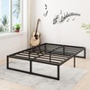 Lutown-Teen 14 Inch Queen Bed Frame Heavy Duty Steel Slat