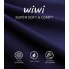 WiWi Camisón de bambú para mujer, cómodo cuello en V,