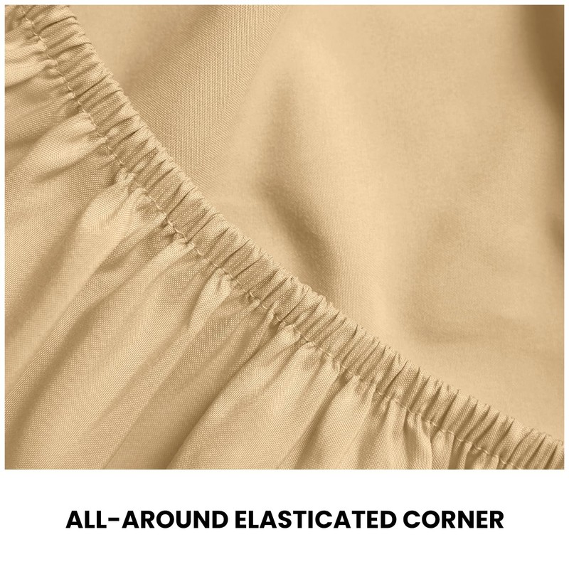 Microfiber Fitted Sheet - Shrinkage and Fade Resistant | Microfibre