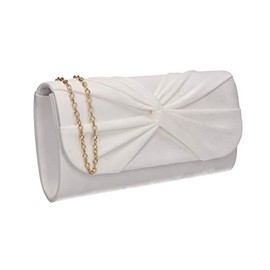 SwankySwans Women's Louise Clutch Bag, White, One Size