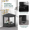 BEKVEM Corner Shower Stool for Inside Shower, HDPE Waterproof Shower