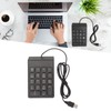 Wired Number Pad 18 Keys Ergonomic USB Plug and Play