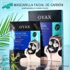 Fascarillas Negras Carbón Activado Ácido Hialurónico 10pz