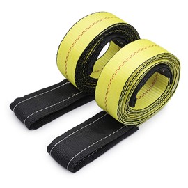 Acescen Lifting Strap Heavy Duty Lift Sling Straps Industrial Web Sling Industrial Flat Eye-Eye Ropes for Construction 10feet x 2inch 2Pack