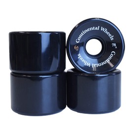 SR S-Skate Continental Wheel 2.6 x 1.8 inches (65 x 45 mm) H-Shape 78A Black 70% rebound