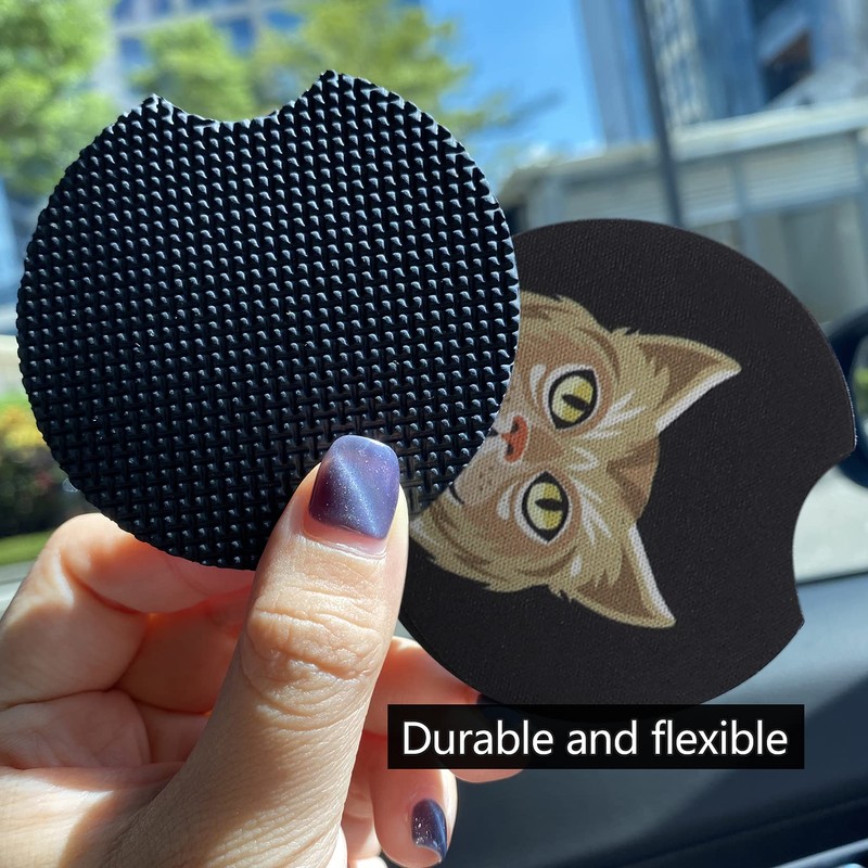 FUN LAVIE Car Coaster 12 Pack Car Cup Holder Coaster