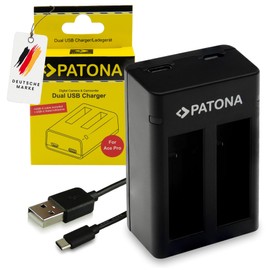 PATONA Charger Dual Compatible with Insta360 Ace/Ace Pro Action Cam