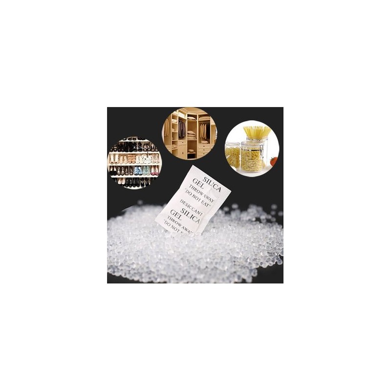 20 x 10 gr. E-Cron Silica Gel Tyvek Packets. Pure,