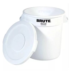 Rubbermaid Contenedor Redondo Brute 75.7 Litros Con Tapa