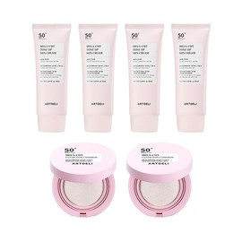 Art Deli Melacut Tone-Up Sun Cream 50ml x4 + Sun Cushion 15g x2 / 아트델리 멜라컷 톤업 선크림 50ml x4 + 선쿠션 15g x2