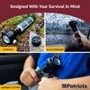 4Patriots HaloXT Rechargeable LED Flashlight, Ultra-Powerful 2000 mAh Battery, 3