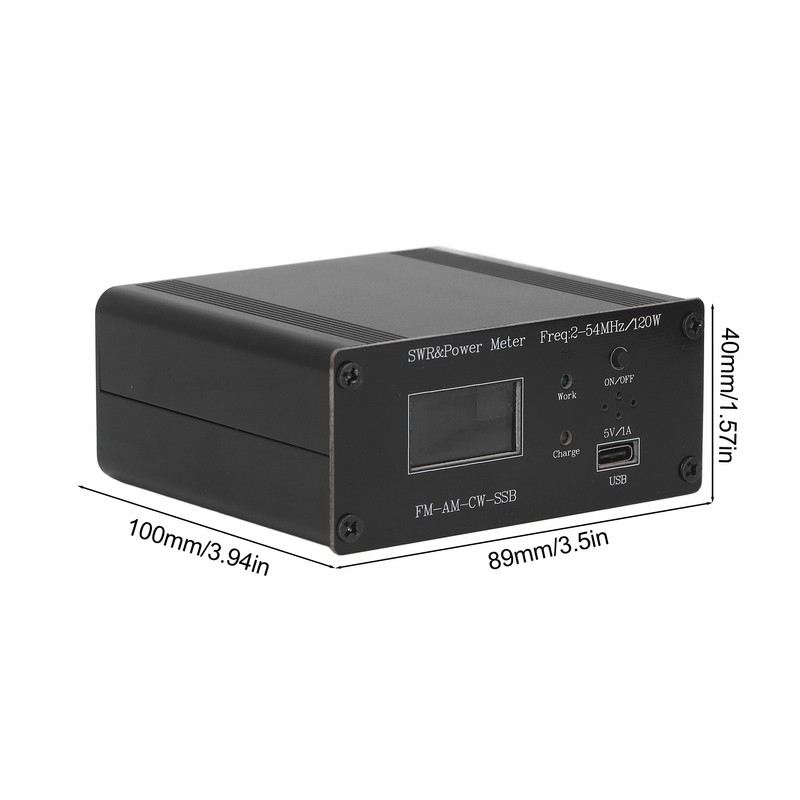 Standing Wave Meter Digital Display USB Charging 50Ω HF Shortwave