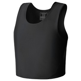 Wonababi Women's Nave Shirt for Swimming, Black, 5XL