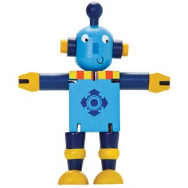 Wooden Robot Flexi Toy (Colour May Vary - One sent at Random)
