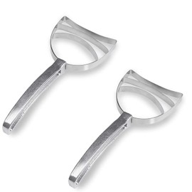 BOLEXINO Professional Square Stainless Steel Bone Dust Scraper- Catering Kitchenware Square Bone Dust Remover (2 pack)