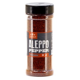 The Spice Lab Aleppo Pepper Chili Flakes Gourmet Crushed Red Pepper Flakes (French Jar) OU Kosher Gluten-Free Non-GMO All Natural - Turkish Spice Blend Used in Harissa Spice or Zaatar Spice