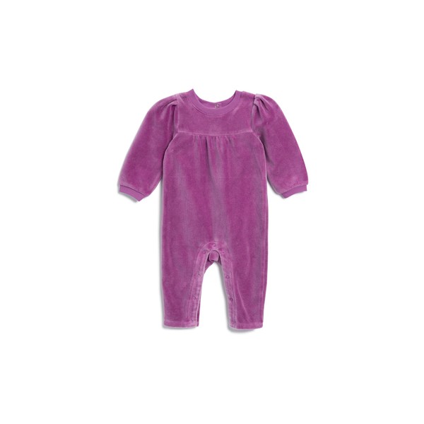 Splendid Baby Girl's Jade Velour Onesie, Vivid Viola