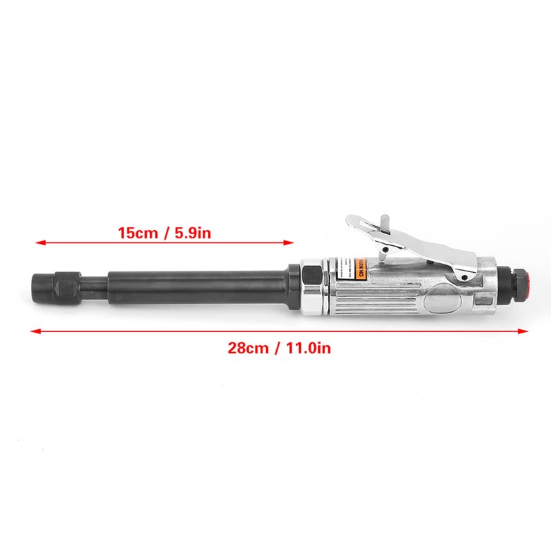 Pneumatic Extended Die Grinder 15cm Handle Length Air Angle Die