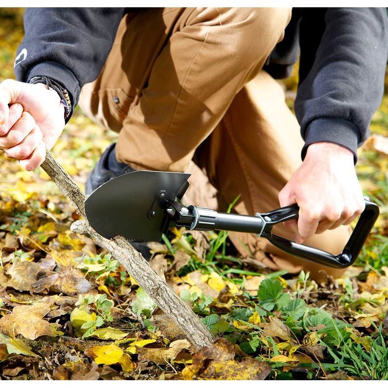Semptec Urban survival technology spade: V2 Folding combination-shovel with saw,