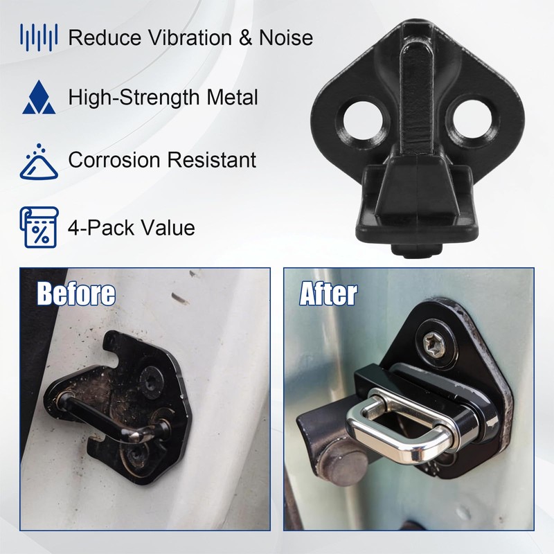 4PCs Striker Pin Bolt Replacement for F150 F250 F350 Super