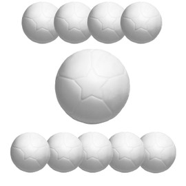 DreamCo Supplies 10 Pack Replacement Balls for Foosball Table, Mini Soccer Table, White, 1.33 in (34mm)