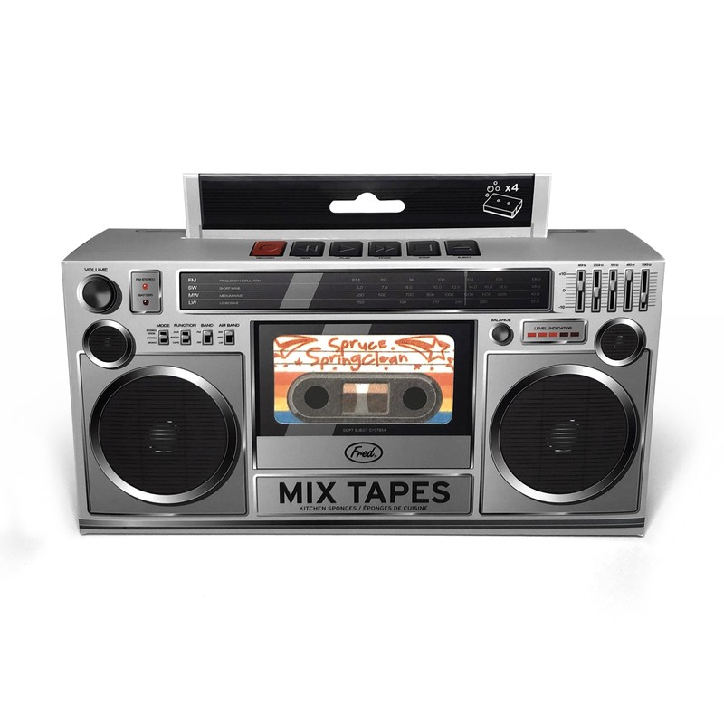 Genuine Fred Mix Tapes Sponges, Assorted, (5280879)