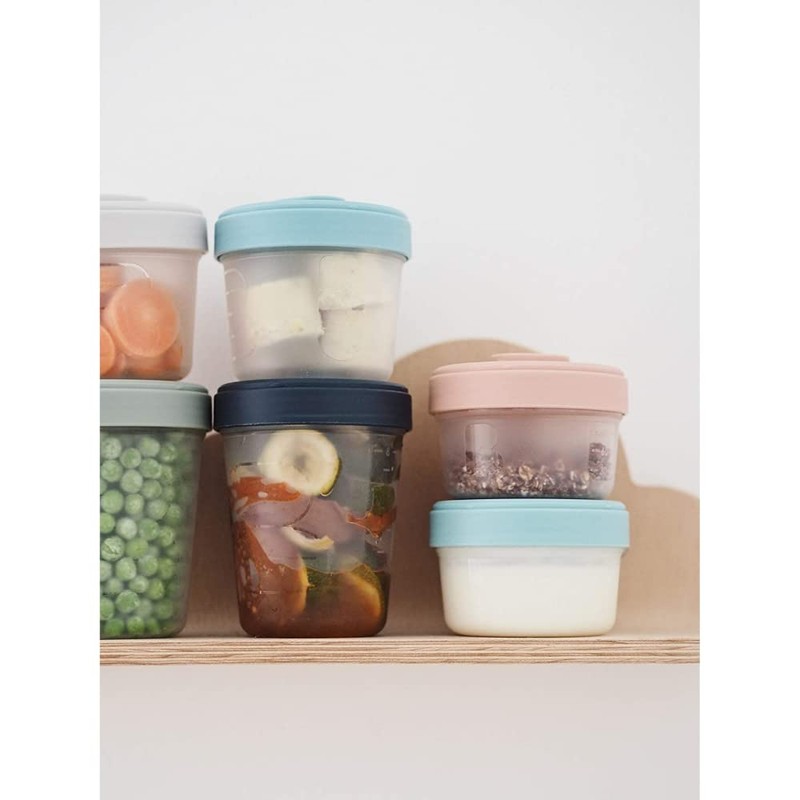 BÉABA, Set of 8 Storage Containers, Clip, Stackable Containers, 100%