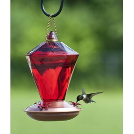 Woodlink NAH9 Audubon Ruby Diamond Glass Hummingbird Feeder