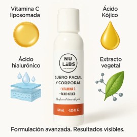 Suero Facial Y Corporal Vitamina C Ácido Kójico 120ml