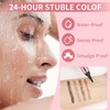 Lápiz de Cejas 2 en 1 con Gel Impermeable –