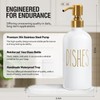 MOMEEMO Kitchen Soap Dispenser Set, Contains Dish and Hand Soap