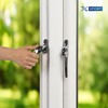 XFORT Locking Cockspur Window Handle Installation Kit in Polished Chrome,