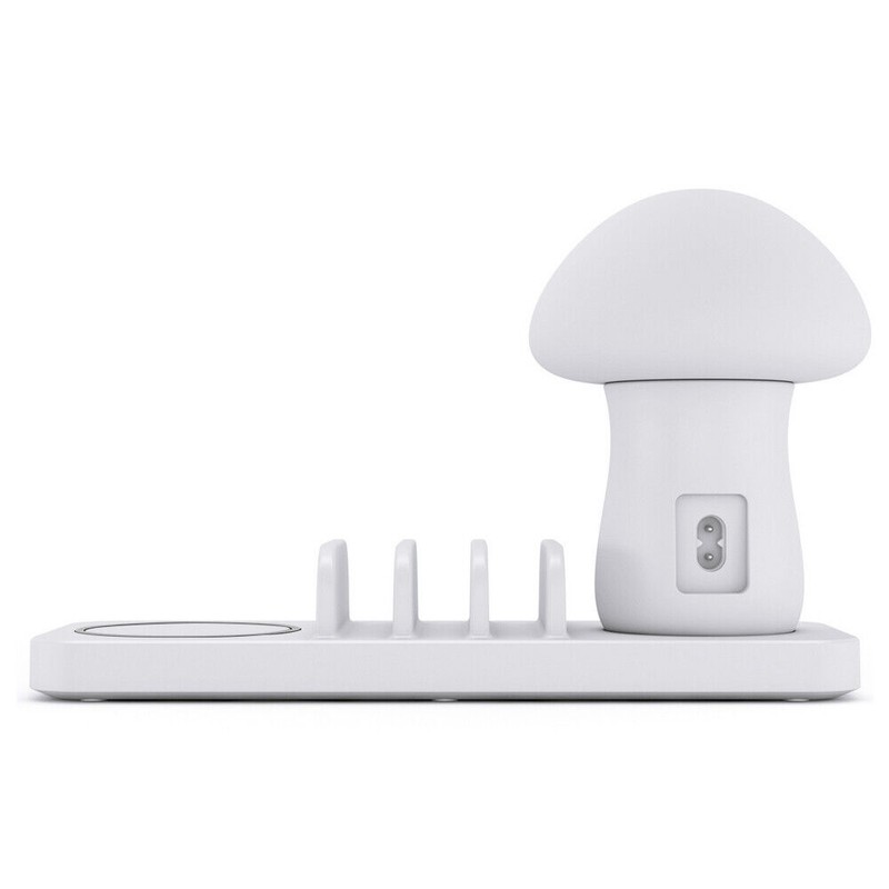 Mignova Mushroom 3-Port USB Hub Dock LED Lamp Desktop Charging