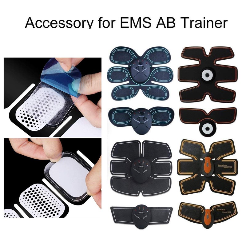 OSELEE 60PCS Abs Trainer Gel Pads, Replacement Gel Sheet Stimulator