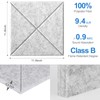 Sonicism 12 Pack X-Lined Acoustic Panels with Self-Adhesive, 12"X 12"X