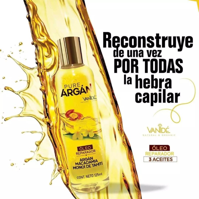 Vanidé Óleo Reparador Capilar Con Aceite De Argán / Puntas